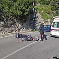 Praiano, brutto incidente tra moto: uno dei conducenti trasferito in ambulanza