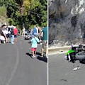 Praiano. Incidente tra moto e scooter /foto