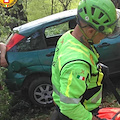 Precipita con l'auto in una scarpata, uomo trasferito al "Ruggi" di Salerno in condizioni critiche 