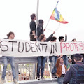 Protesta del Collettivo Studentesco Cavese contro il Ministro La Russa