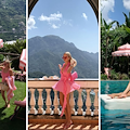 Ravello, a Palazzo Avino l’influencer Leonie Hanne si veste di rosa per omaggiare il film “Barbie” 