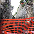 Ravello, cedimento vecchio muro Villa Rufolo: chiusa via pubblica