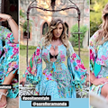 Sabrina Salerno, la nota showgirl sfoggia su Instagram i sandali artigianali di Nanà Positano