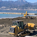 Salerno: proseguono spediti i lavori di ripascimento del litorale / FOTO e VIDEO 