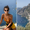 Sole e relax a Positano per l'imprenditrice e socialite russa Nadezhda Obolentseva