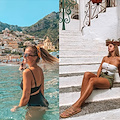 «Sono così felice di aver scoperto questi paesaggi», la youtuber francese Manon Quadratus a Positano