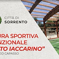 Sorrento, 10 ottobre inaugurazione impianto sportivo plesso Angelina Lauro