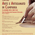 Sorrento, 16 giugno il convegno "Arte e artigianato in Campania"