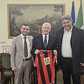 Sorrento Calcio: Cappiello e Starace in visita dal governatore De Luca 