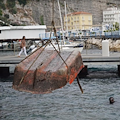 Sorrento: sei tonnellate di rifiuti recuperati dalla bonifica dei fondali al largo di Marina Grande