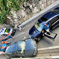 Spavento a Vico Equense, tamponamento a catena tra tre auto sulla SS145 Sorrentina