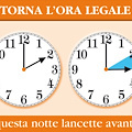 Torna l'ora legale: stanotte lancette avanti di un'ora