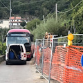 Tramonti: guasto a bus SITA su restringimento stradale, traffico paralizzato [FOTO]