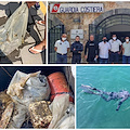 Tutela del mare a Maiori: da bacino portuale estratti 400 kg di rifiuti [FOTO]