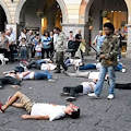 Un flash mob contro la caccia