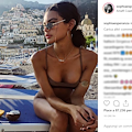 Vacanza a Positano per la modella e attrice Sophia Esperanza, amante del vegan e del fitness