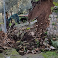 Vico Equense, smottamento da proprietà privata in zona Via Punta la Guardia 