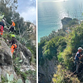 Vietri sul Mare, iniziati i lavori di messa in sicurezza del costone roccioso sottostante la Villa comunale