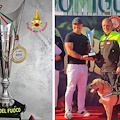 Vigili del Fuoco di Salerno, Giuseppe D'Amato e il cane eroe Ben premiati allo Showdog 