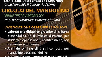 Il mandolino protagonista alla Fondazione Copernico di Salerno: musica, laboratori e passione