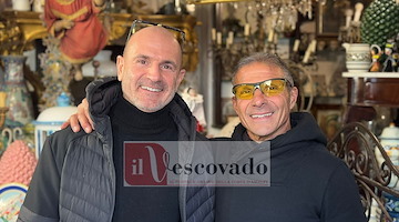 Minori, Massimo Meregalli ritrova l'amico Giuliano Ruocco /foto