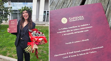 Per Nicole Bernardo Laurea in Lettere e Filosofia con una tesi sul turismo sostenibile in Costiera Amalfitana