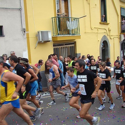 Gli atleti dell'ASD Podisti Cava Picentini Costa d'Amalfi