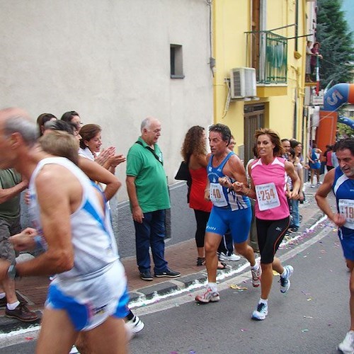 Annalisa Minetti lungo il percorso