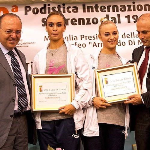 Le ginnaste premiate da Galdi e Pannullo