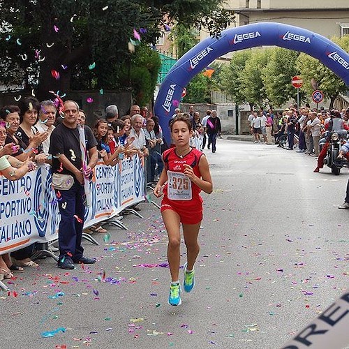 L'arrivo della gara Cadette