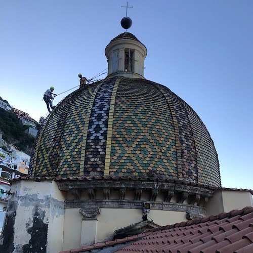 Positano cupola pulizia