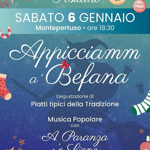 A Positano il goliardico rituale di 'Appicciamm a Befana' celebra la fine delle festività