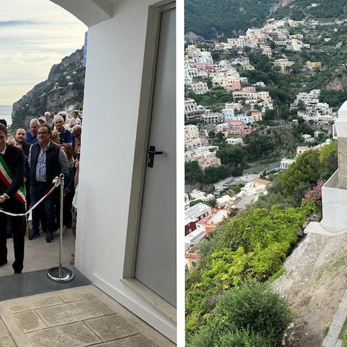 Positano: inaugurazione parcheggio e ascensore