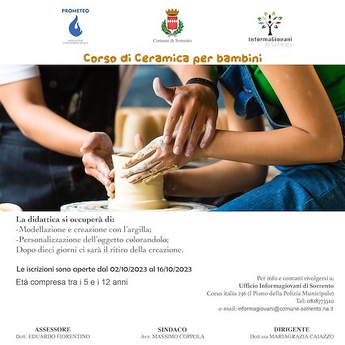 Corso di ceramica a Sorrento