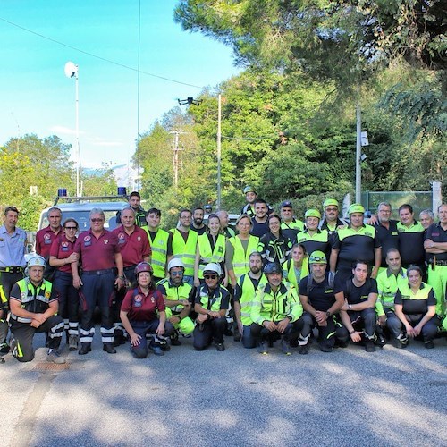 A Sorrento un'esercitazione per la ricerca di dispersi