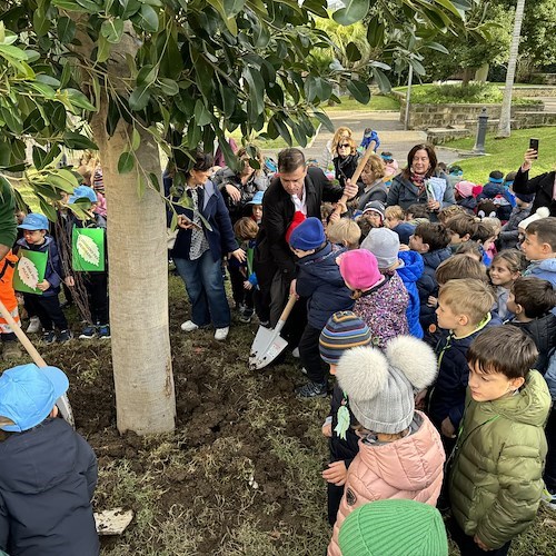 A Sorrento torna la tradizionale Festa degli Alberi con gli alunni delle prime classi<br />&copy; Comune di Sorrento