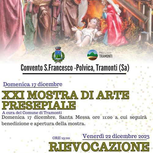 Tramonti, Mostra Presepiale e il Presepe Vivente al Convento San Francesco