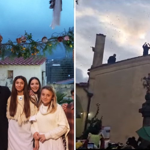 A Vico Equense il Presepe Vivente dei bambini e il lancio di nocciole dalla Cappella di Santa Lucia