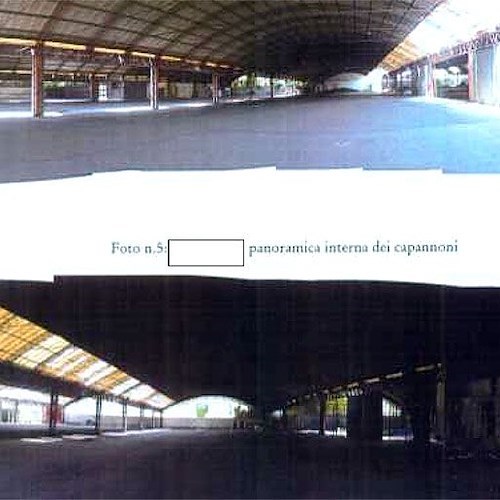 Panoramica interna dei capannoni