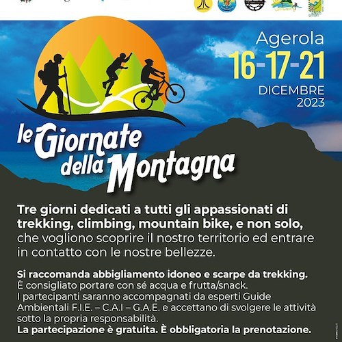 Agerola, dal 16 al 21 dicembre tornano le Giornate della Montagna /PROGRAMMA