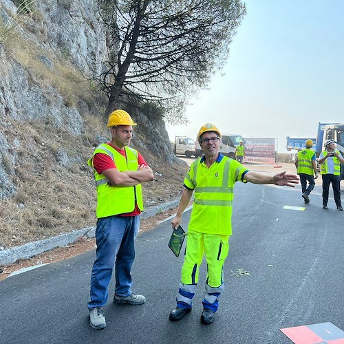 Maiori, lavori Statale Amalfitana<br />&copy; Massimiliano D'Uva