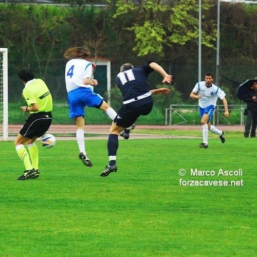 Un momento della partita Agropoli-Cava