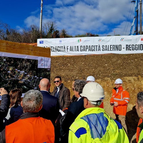 Alta velocità sulla Salerno-Reggio Calabria: il sottosegretario Ferrante in visita alle aree di cantiere del Lotto 1a