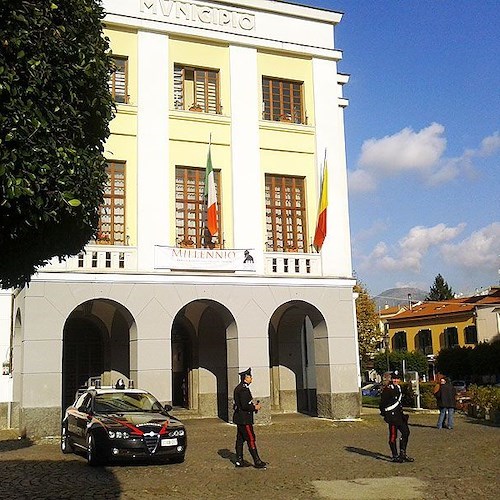 I Carabinieri questa mattina a Palazzo