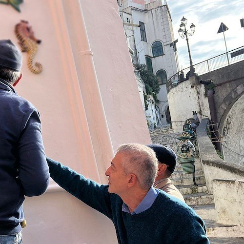 Atrani, Alfonso Gargano sull'opera a cielo aperto che sarà inaugurata domani: «Papà amava ispirarsi ai nostri fondali marini»<br />&copy; Massimiliano D'Uva