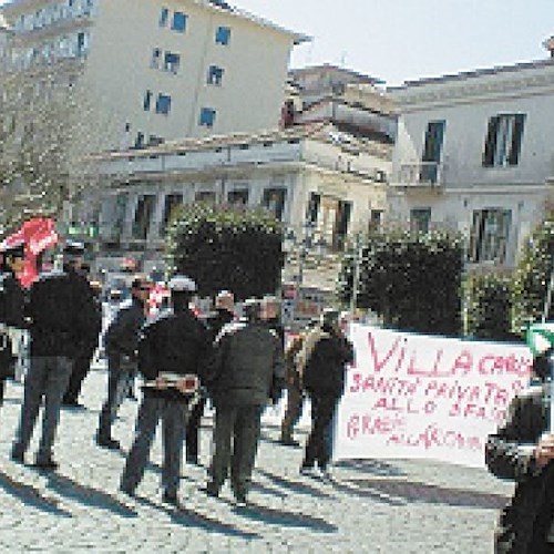 Il corteo dei manifestanti