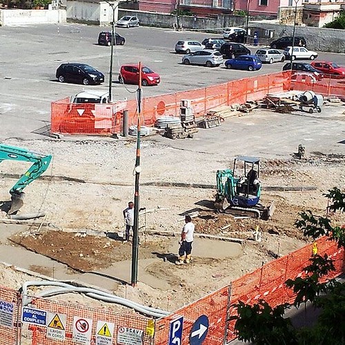 Lo stato dei lavori in Piazza Amabile