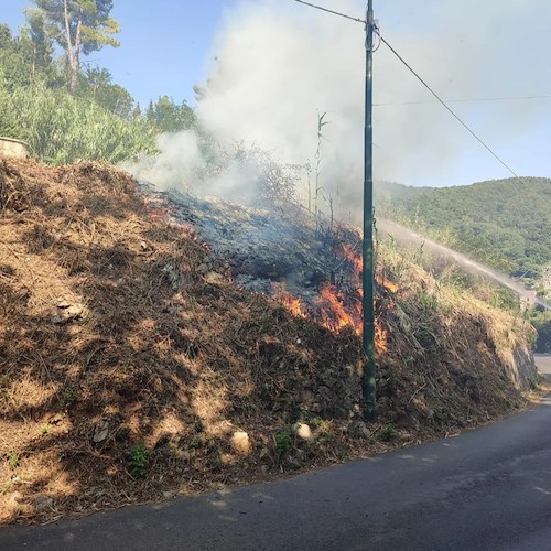 Incendio sterpaglie a Cava de' Tirreni<br />&copy; Protezione Civile - Gruppo Comunale di Cava de'Tirreni - Sa