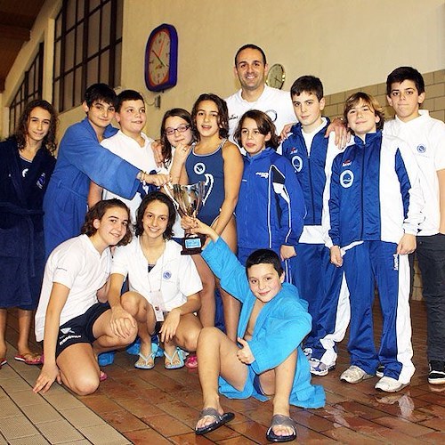 Foto di gruppo per gli atleti della Cavasports