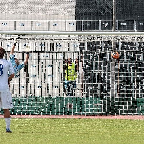 Il 2-1 per il Foligno siglato da Bassoli